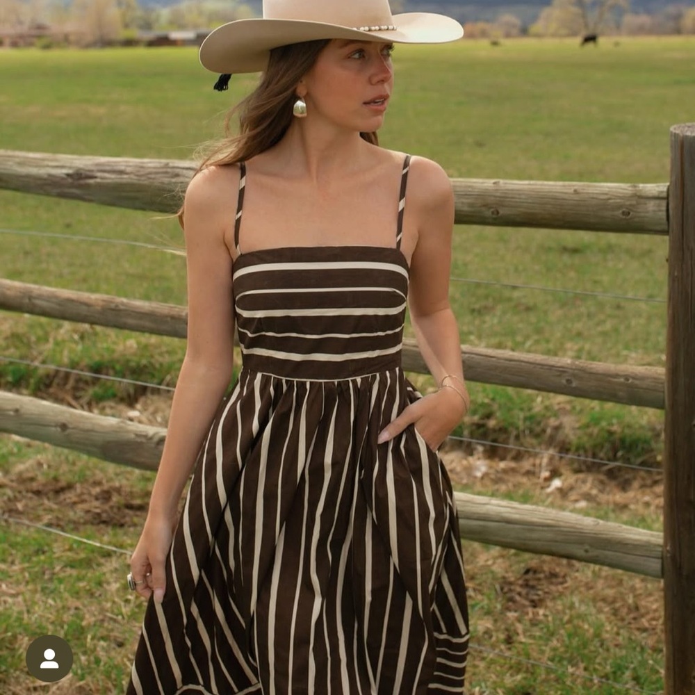 Stirrup Striped Dress